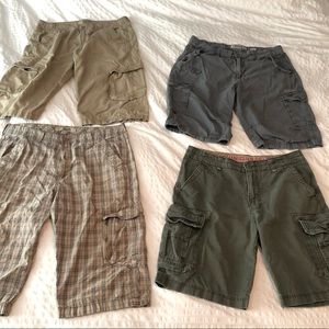 Cargo shorts - lot of 4 pairs mens size 36